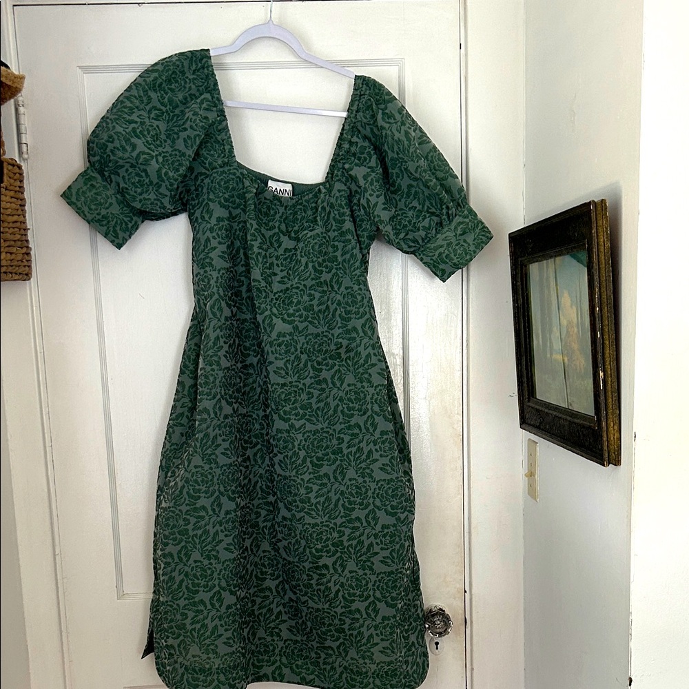 Ganni Gorgeous Damask Midi Dress